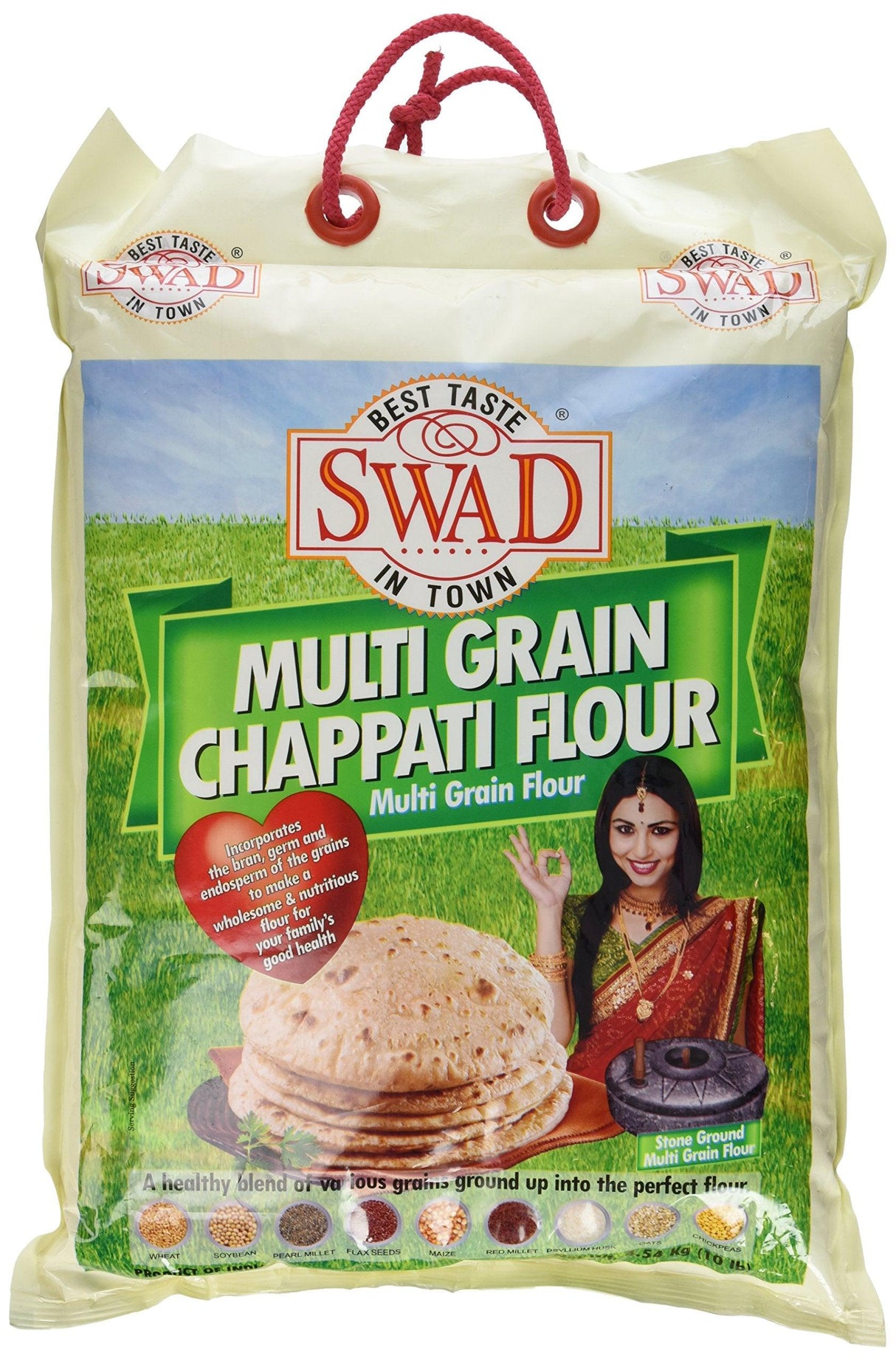 Great Bazaar Swad Chapatti Multi Atta, 10 Pound - Mighty Depot