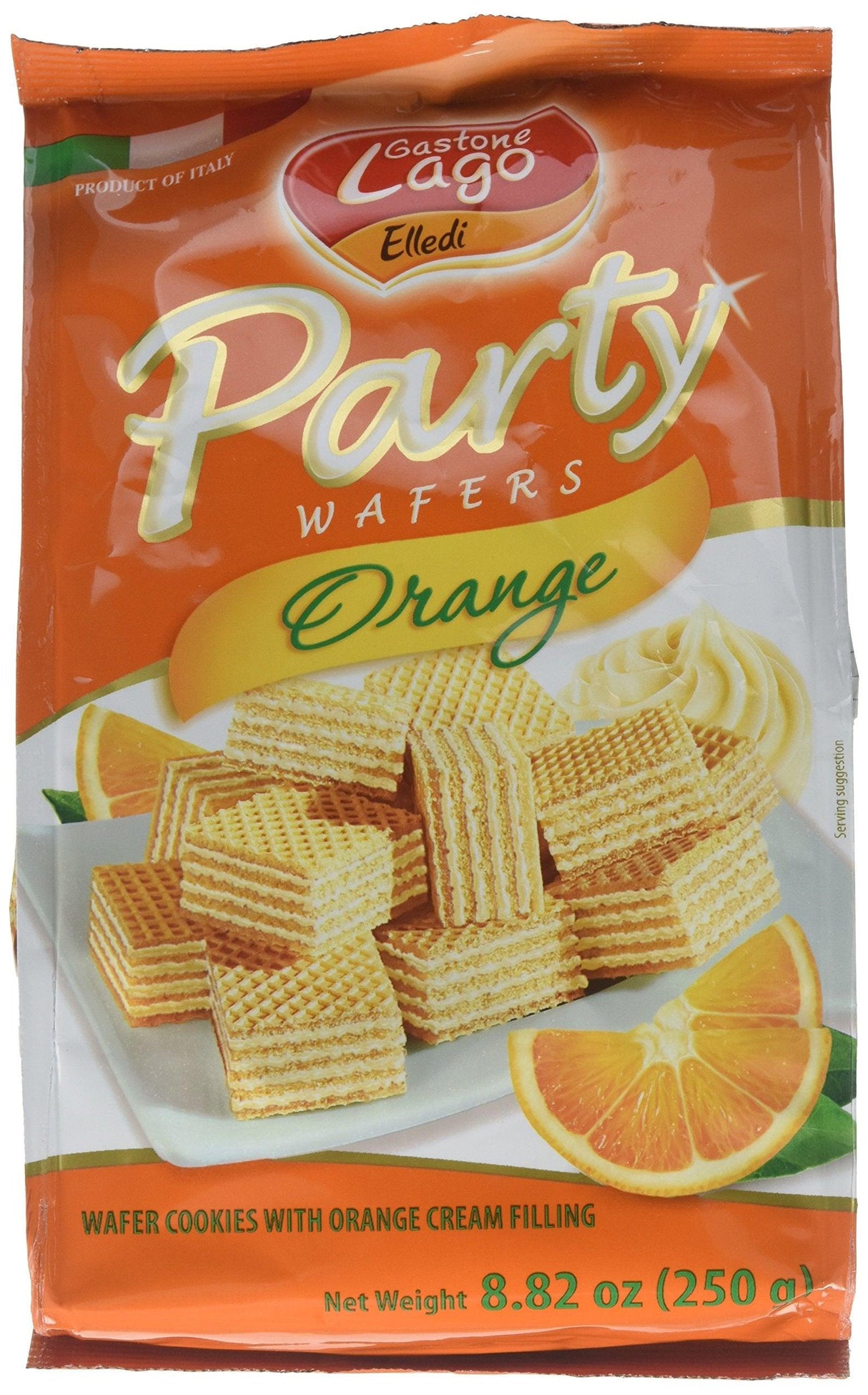 PARTY WAFERS ORANGE FLAVOUR 8.8 OZ (PACK OF 2) - Mighty Depot