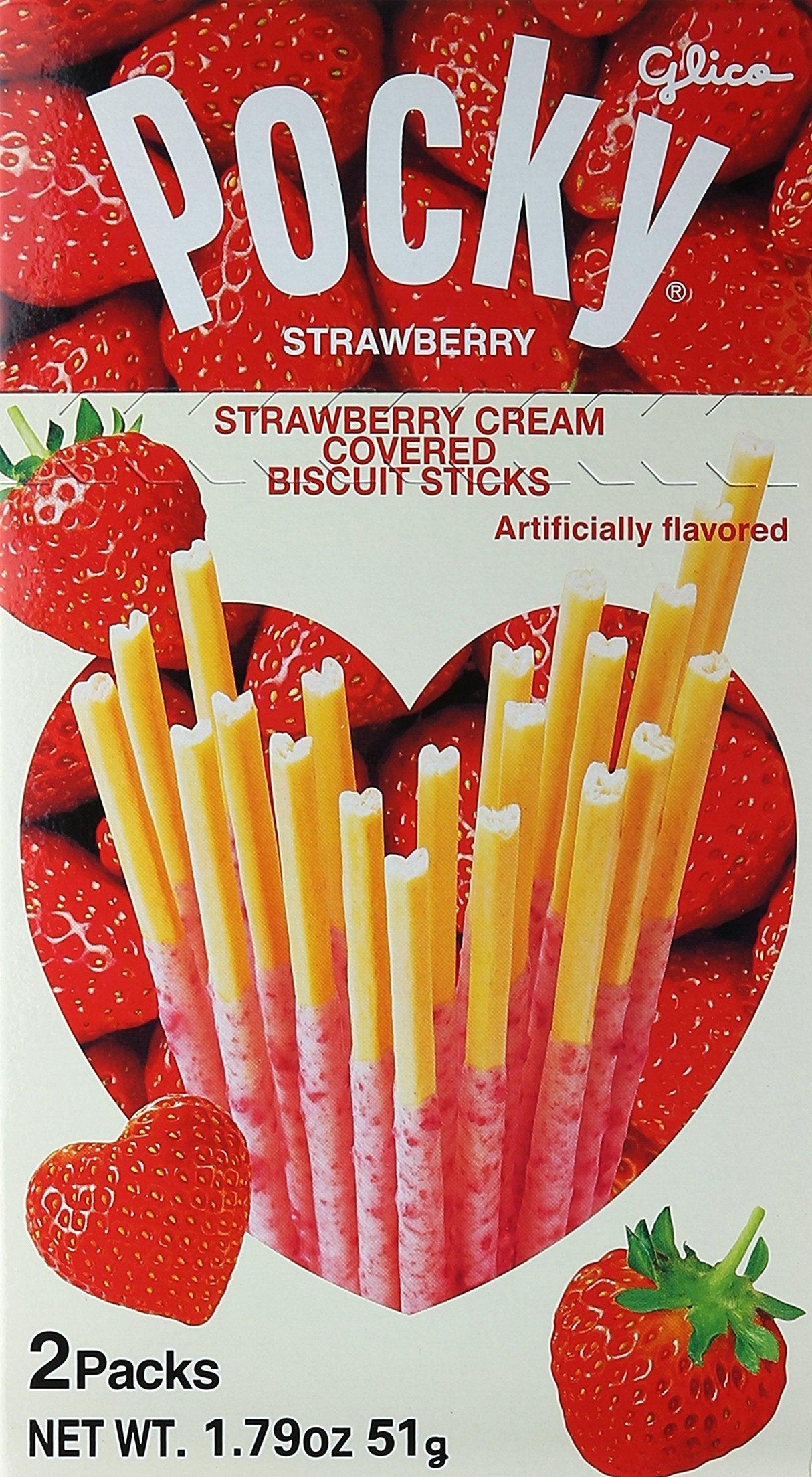 Pocky Seedy Strawberry Chocolate with Biscuit Stick - Mighty Depot