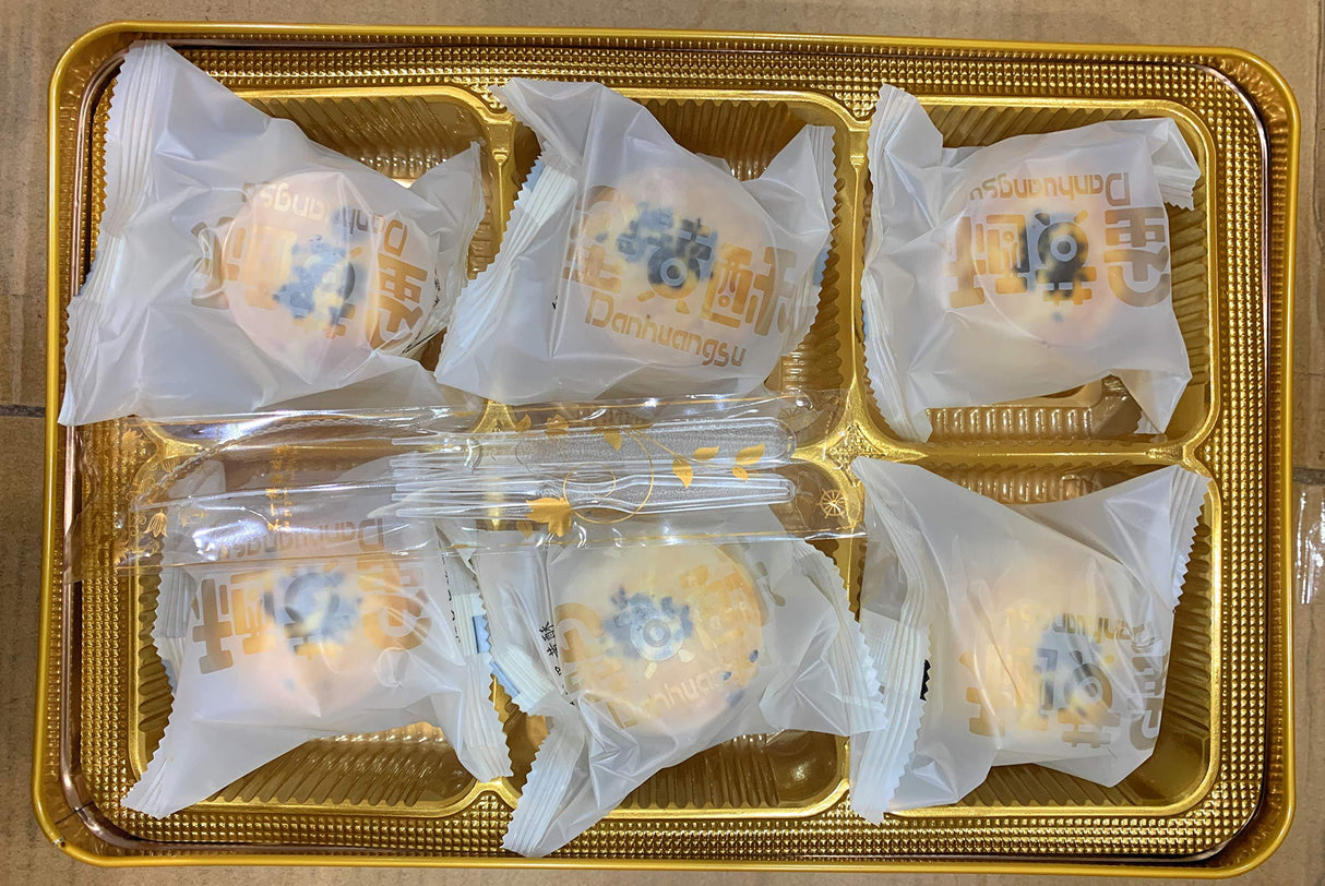 Assorted Nut Egg Yolk Mooncake 伍仁蛋黃酥 6 pc x 55g - Mighty Depot
