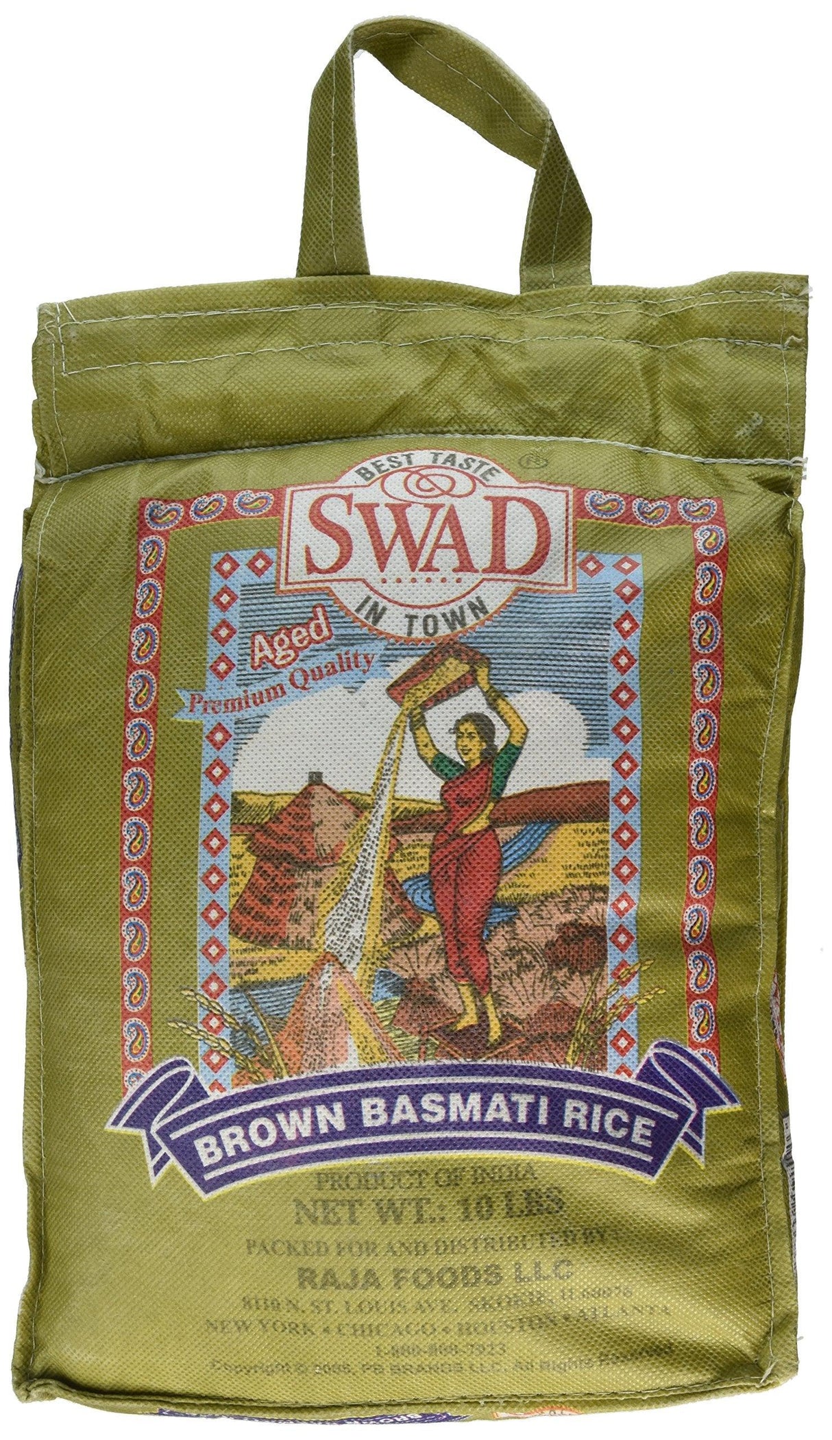 Swad Brown Basmati Rice, 10 Pound - Mighty Depot