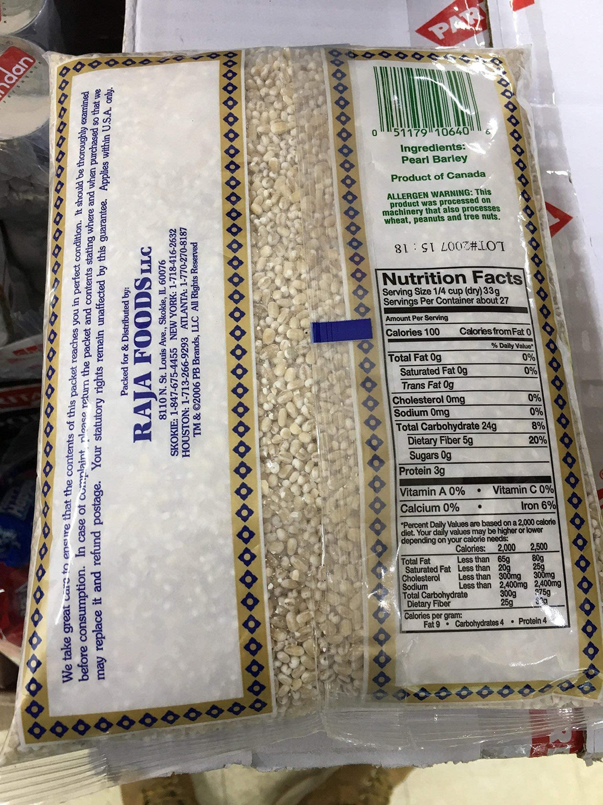 Swad Pearl Barley - Mighty Depot