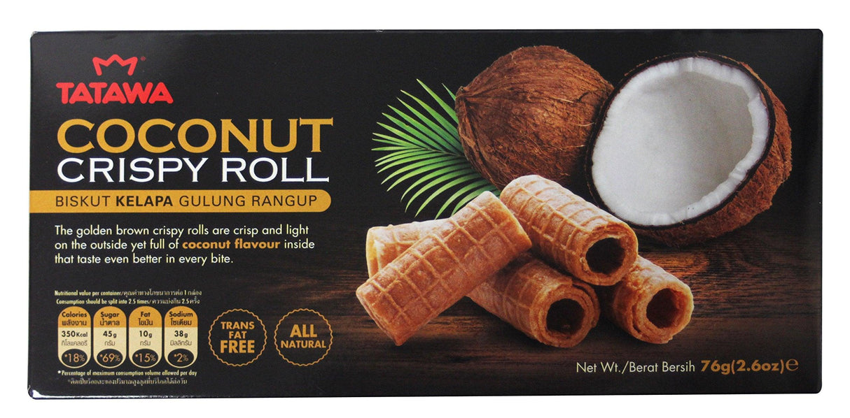 All natural & Trans Fat Free Crispy Biskut Roll Gulung Rangup 2.6 oz (Pack of 24) - Mighty Depot