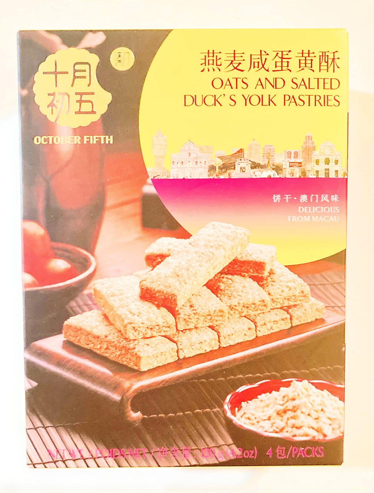 October Fifth Oats And Salted Duck’s Yolk Pastries 4.2 Oz(2 Pack) - Mighty Depot