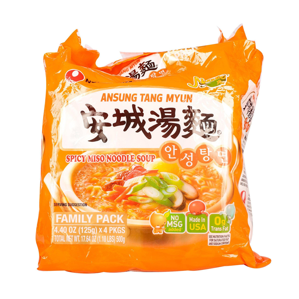 Nongshim Ansung Tang Myun Spicy Miso Noodle Soup, 17.64 Ounces - Mighty Depot