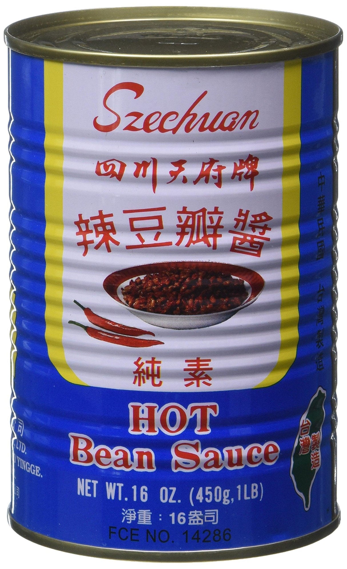 Szechuan Hot Bean Sauce, 16 Ounce - Mighty Depot