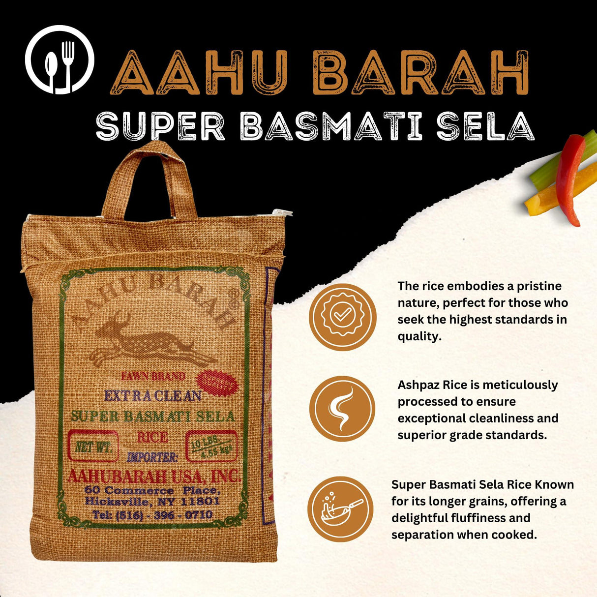 Aahu Barah Basmati Sela Rice - Mighty Depot