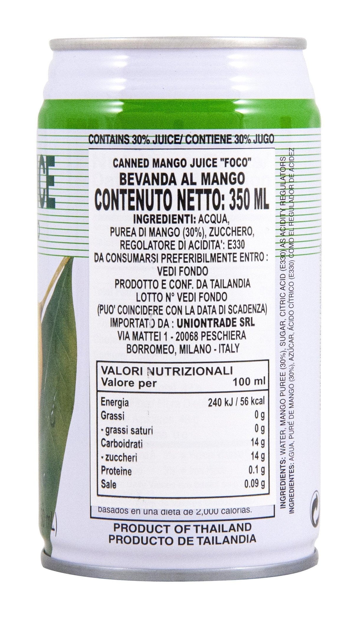 Foco Mango Juice 11 Oz Can (Pack Of 24) - Mighty Depot