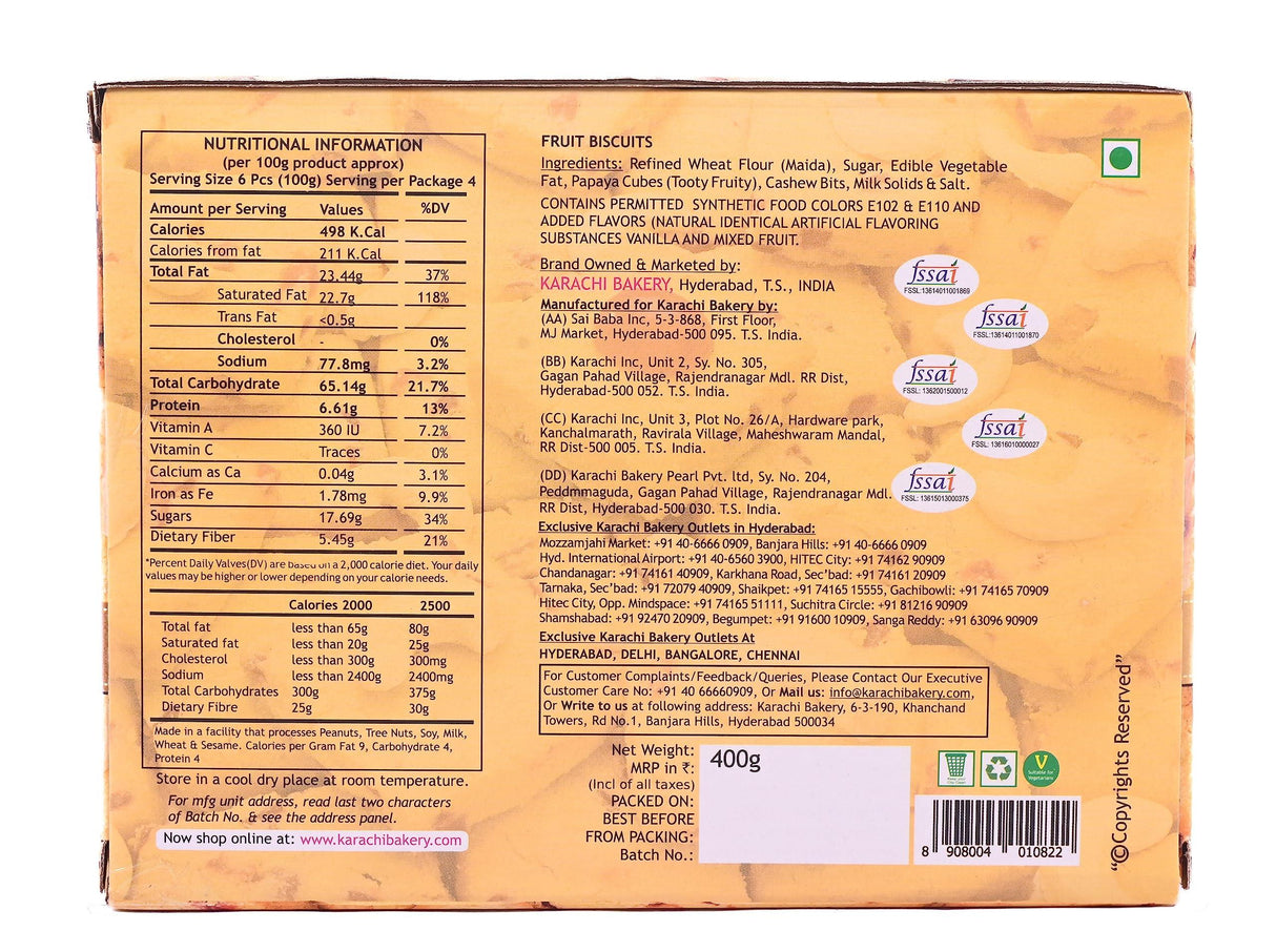 Karachi Biscuits (Fruit Biscuits) - Mighty Depot
