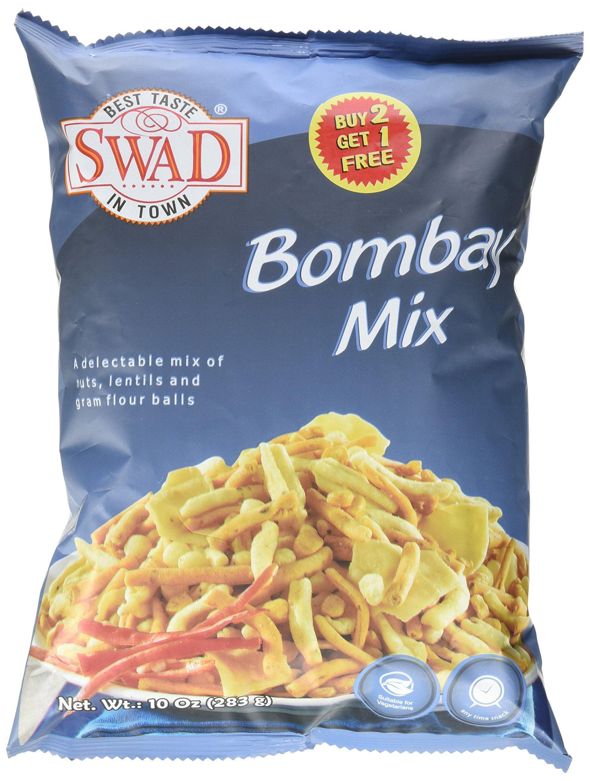 Great Bazaar Swad Bombay Snacks Mix, 10 Ounce - Mighty Depot