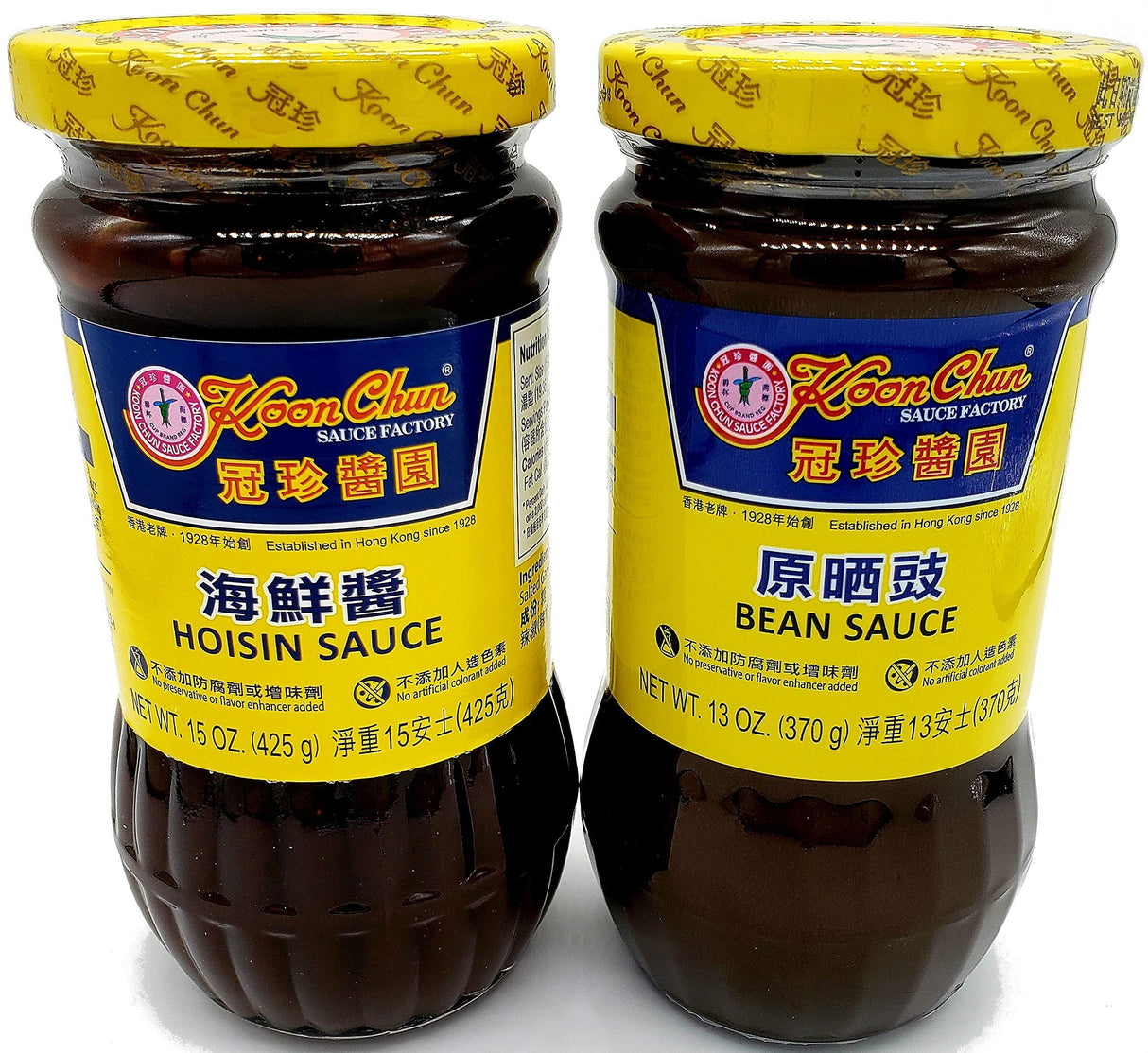 Koon Chun Hoisin and Bean Sauce Combination Pack (1 bottle of each) - Mighty Depot