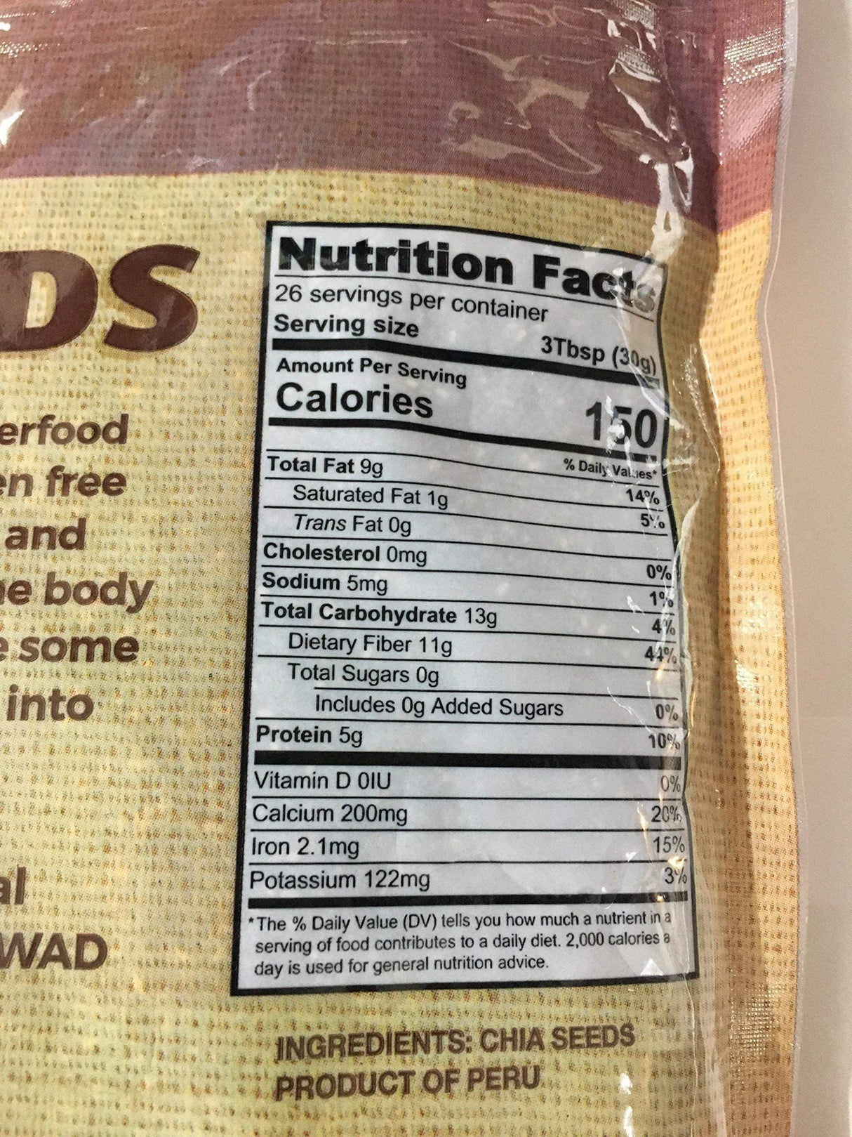 SWAD CHIA SEEDS 800g - Mighty Depot