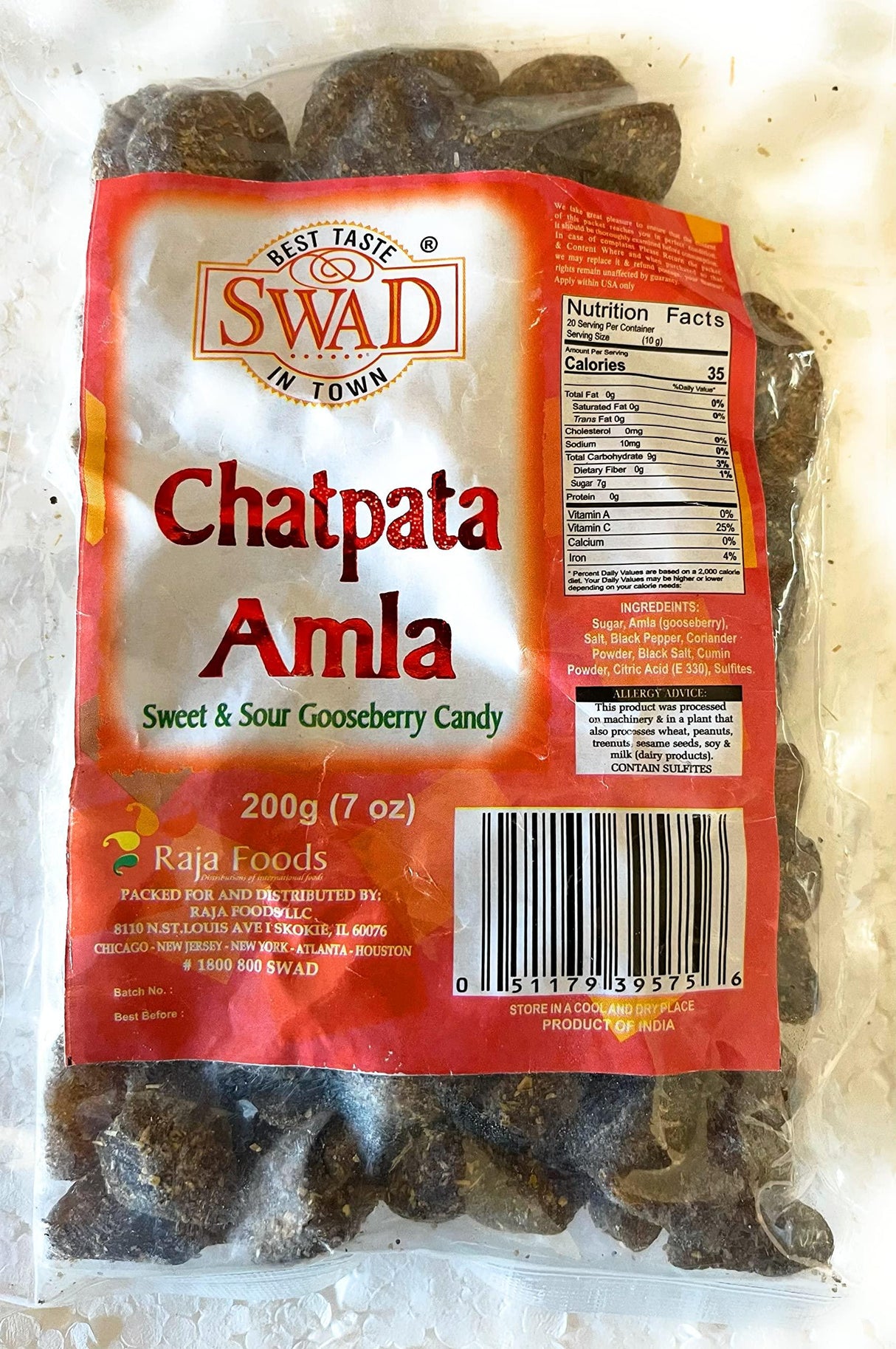 SWAD CHATPATA AMLA 200GM - Mighty Depot