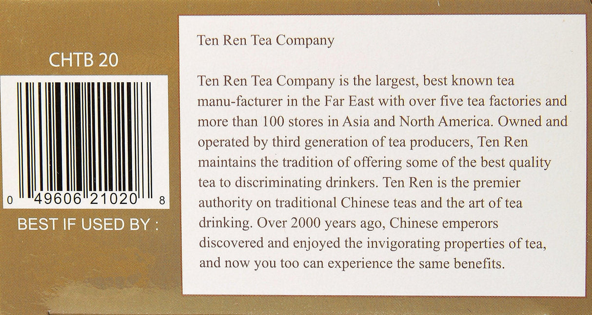 Ten Ren Chrysanthemum Tea, Taiwan Tea, Tea Bag Collection, 20 Bags - Mighty Depot