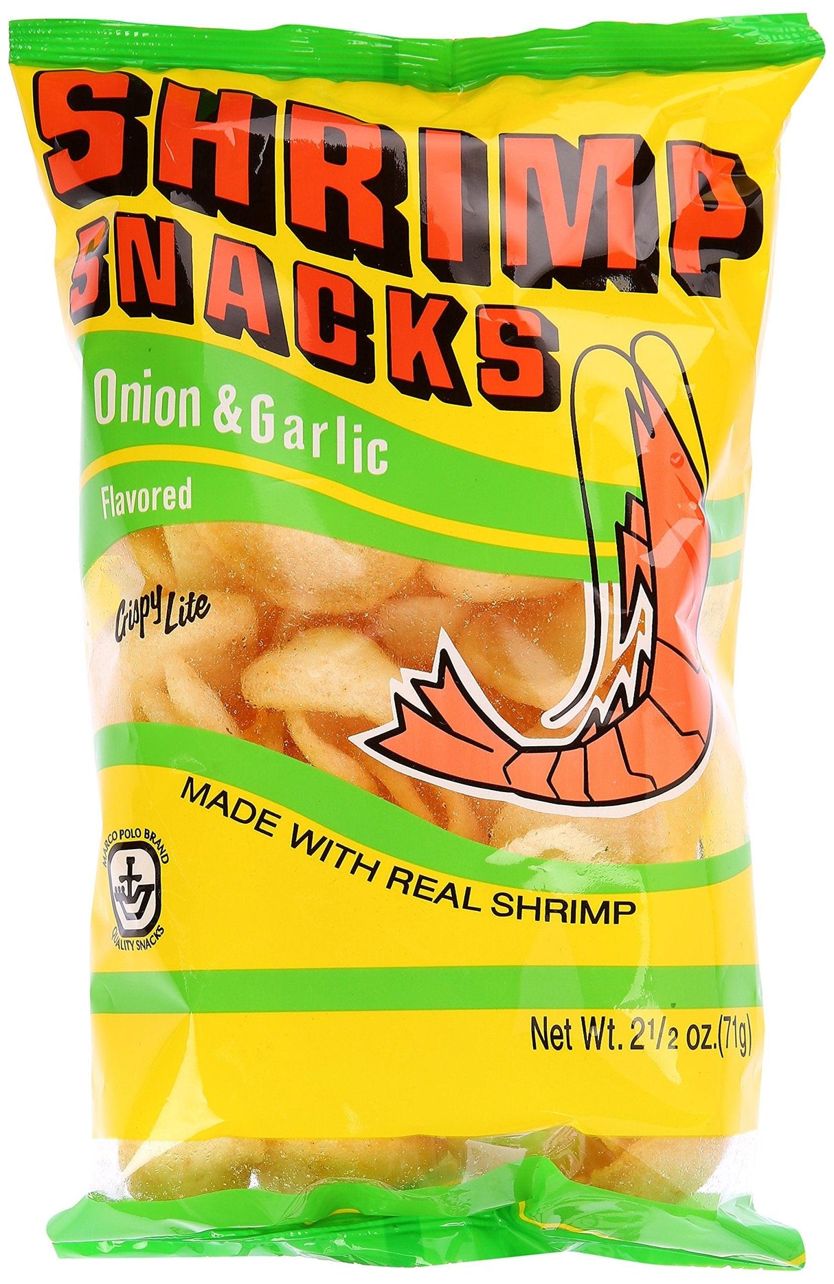 Marco Polo, Onion-Shrimp Garlic Chips, 2.5 Ounce - Mighty Depot