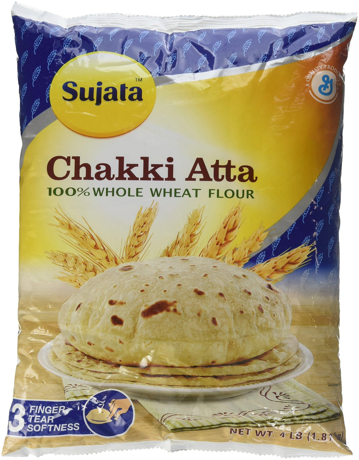 Sujata Chakki Atta 4 Lb - Mighty Depot