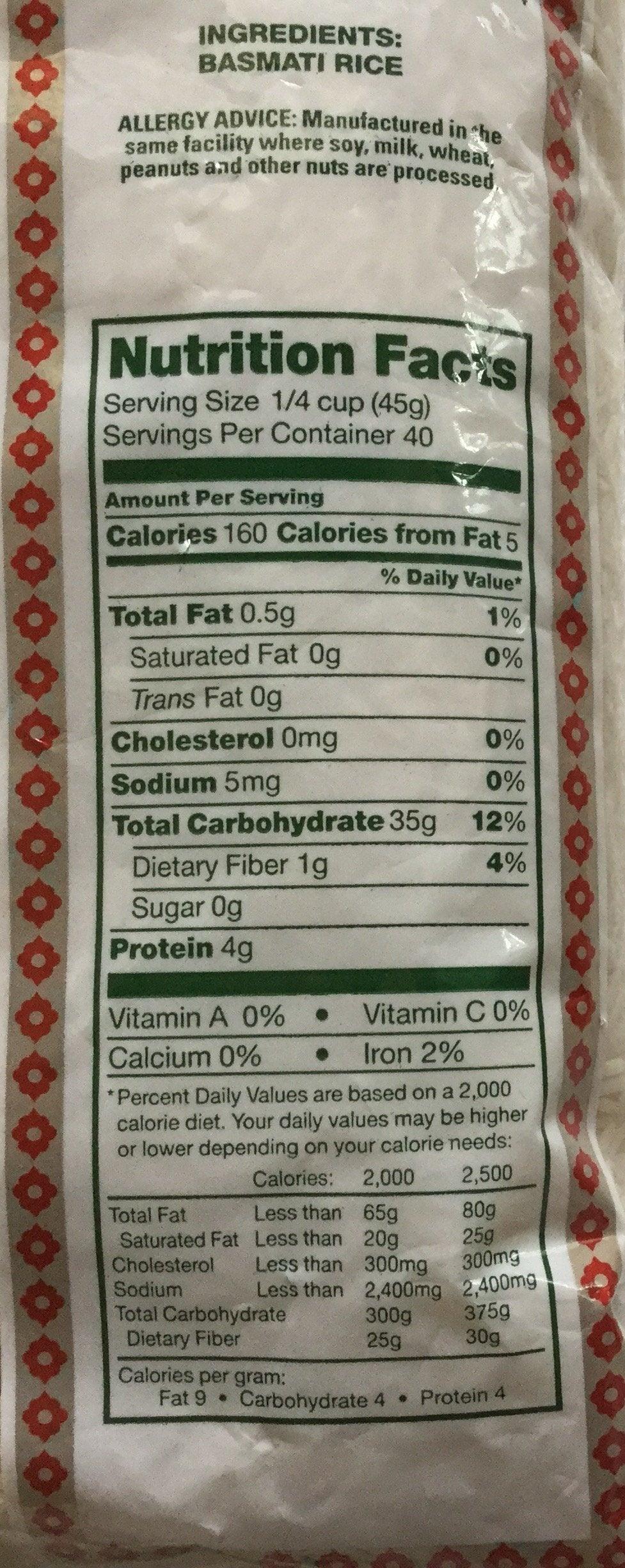 Great Bazaar Basmati Rice, 4 Pound - Mighty Depot