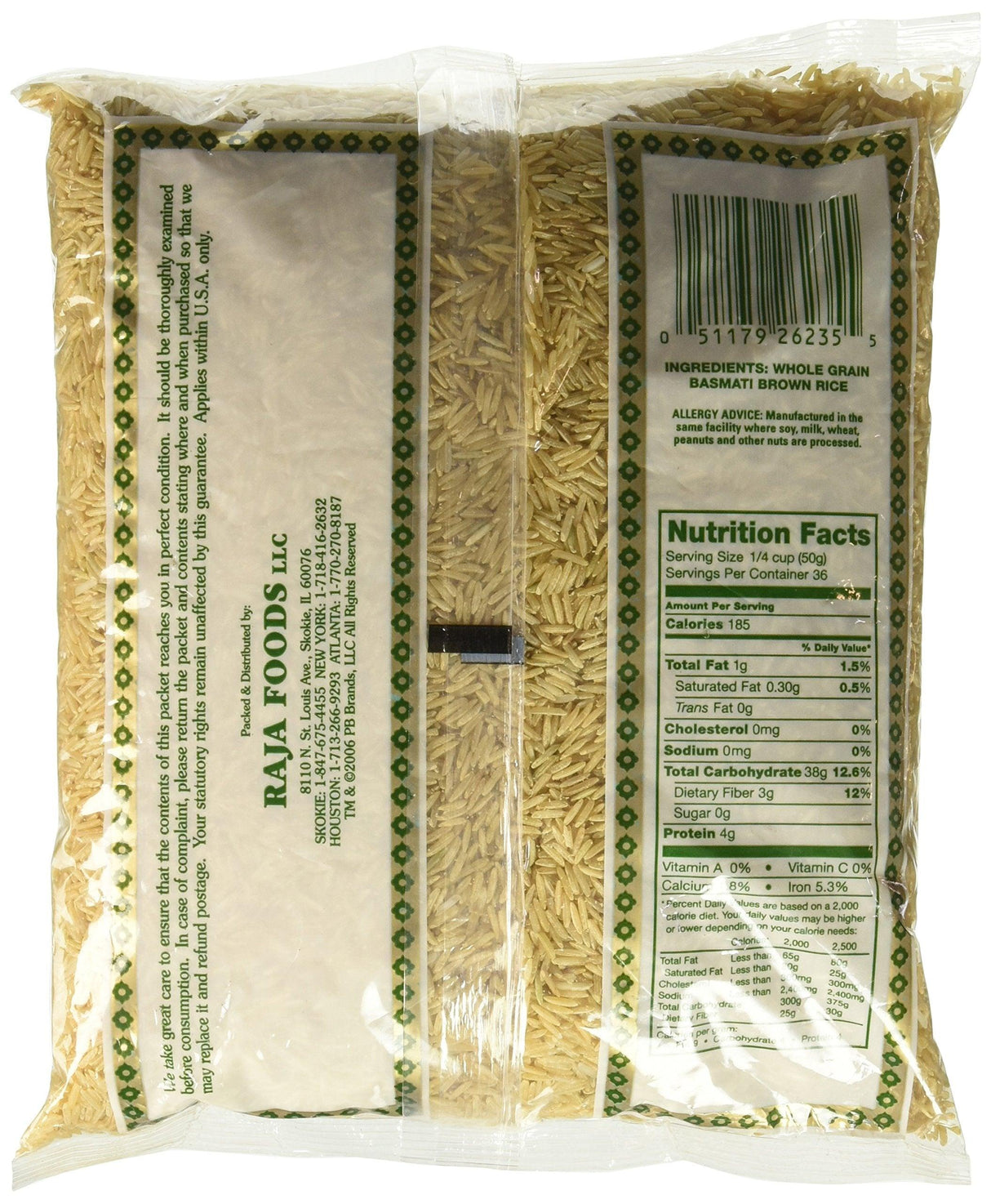 Great Bazaar Basmati Rice, Brown, 4 Pound - Mighty Depot