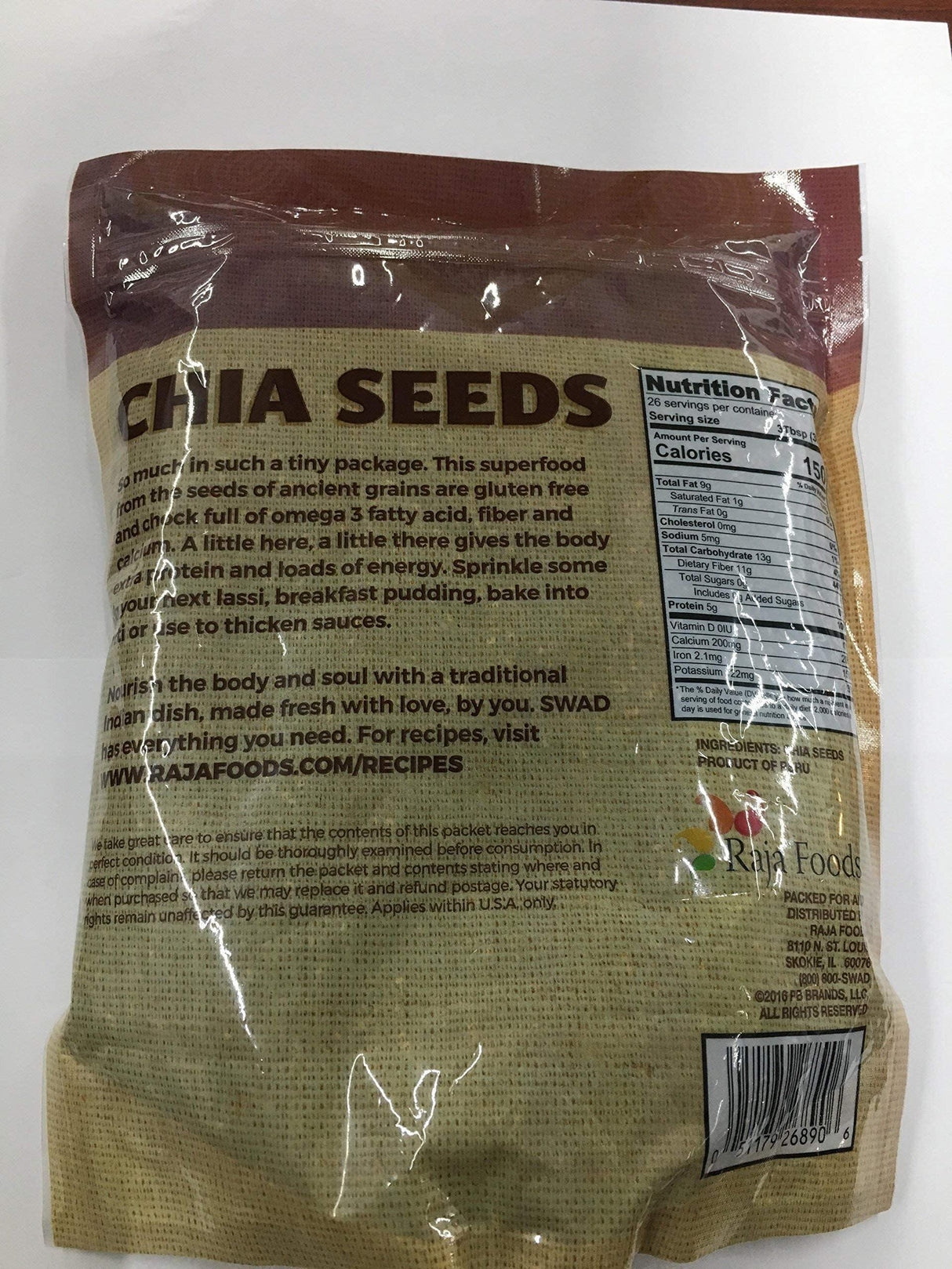 SWAD CHIA SEEDS 800g - Mighty Depot