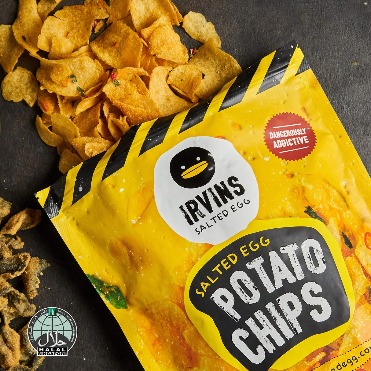 Irvins Salted Egg Potato Chips - Mighty Depot