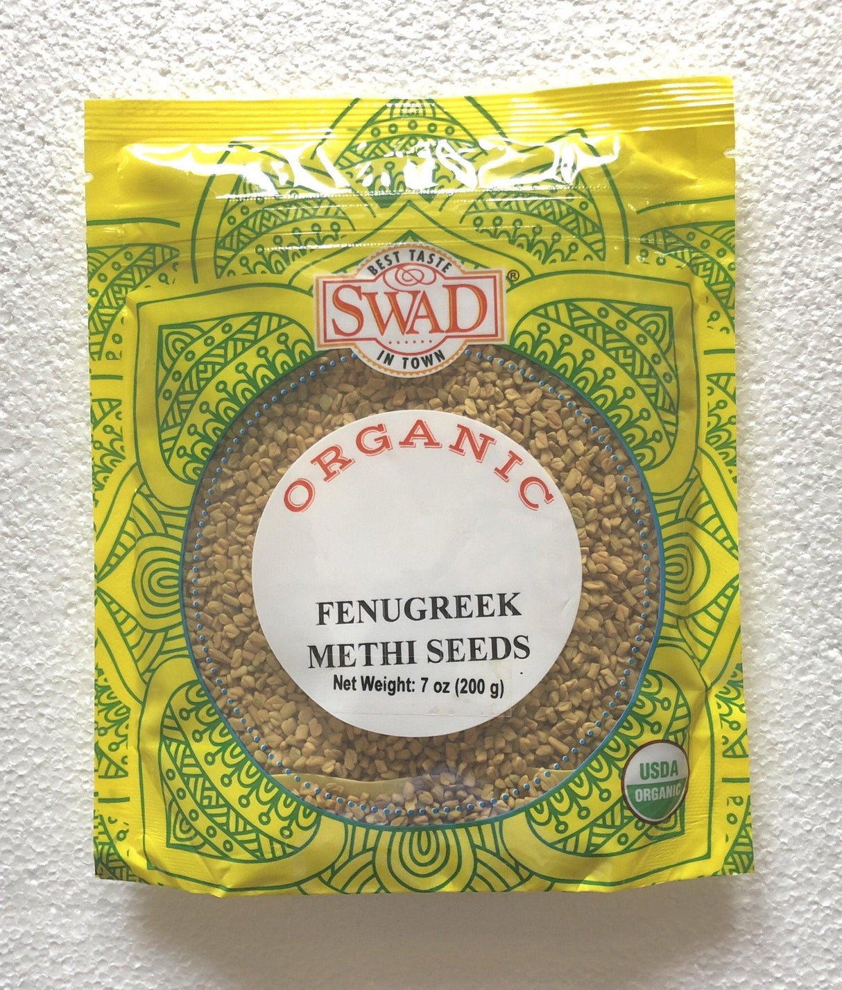 Swad USDA Organic Fenugreek (Methi) Seeds 7oz- Indian Grocery,spice - Mighty Depot