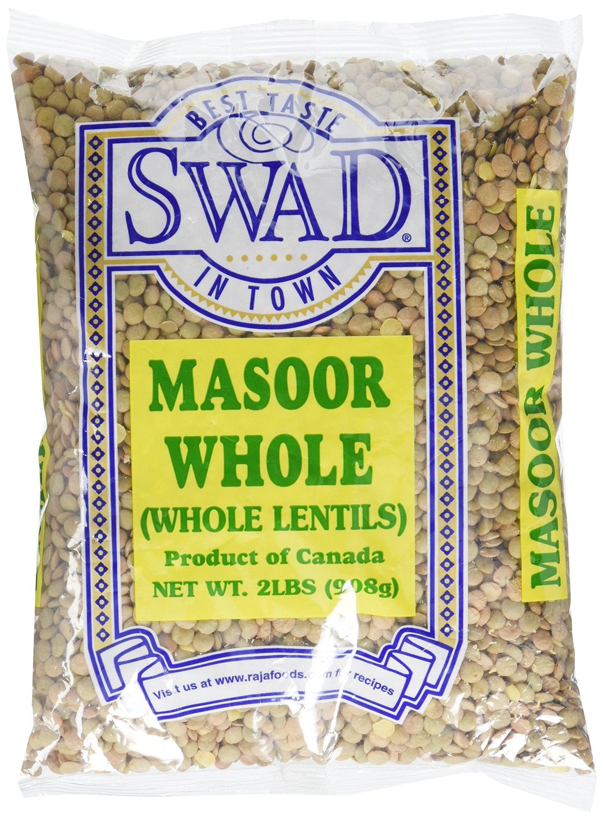 Great Bazaar Swad Masoor Whole Massor Dal - Mighty Depot