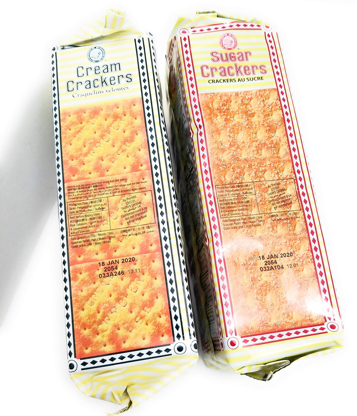 Hup Seng Crackers 15.1 oz Pack of 2 (Including Sugar and Crème Crackers) - Mighty Depot