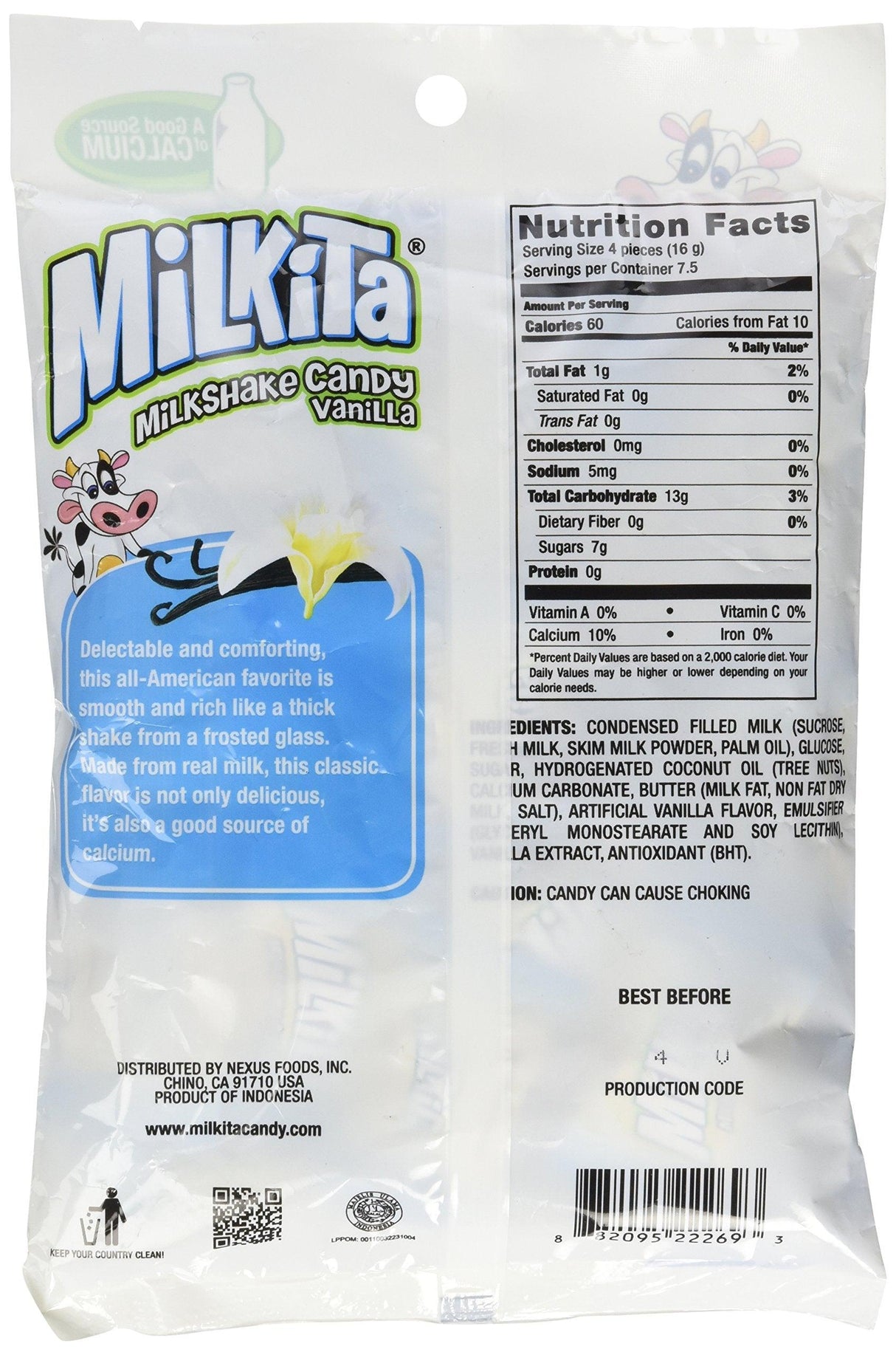 Unican - Milkita Milk Candy (Net Wt. 4.23 Oz) - Mighty Depot