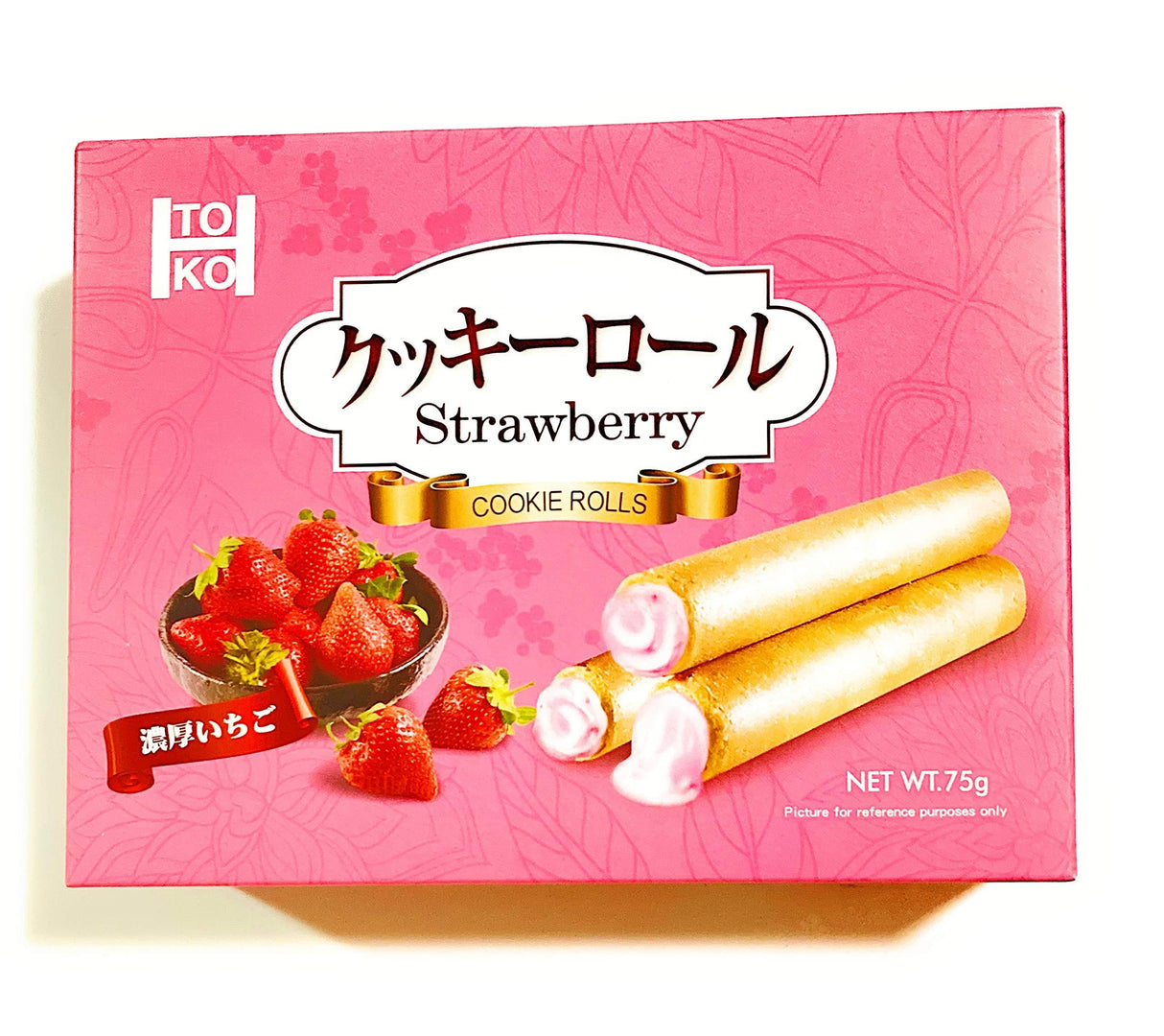 Toko Strawberry Cookie Rolls 2.64 Oz(2 Pack) - Mighty Depot