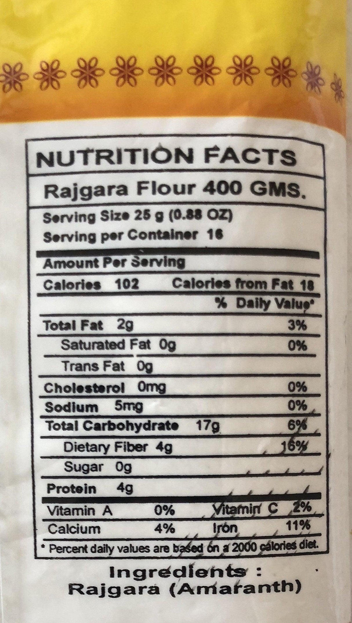 Swad Gluten Free Rajgara (Amaranth) Flour - 400g - Mighty Depot