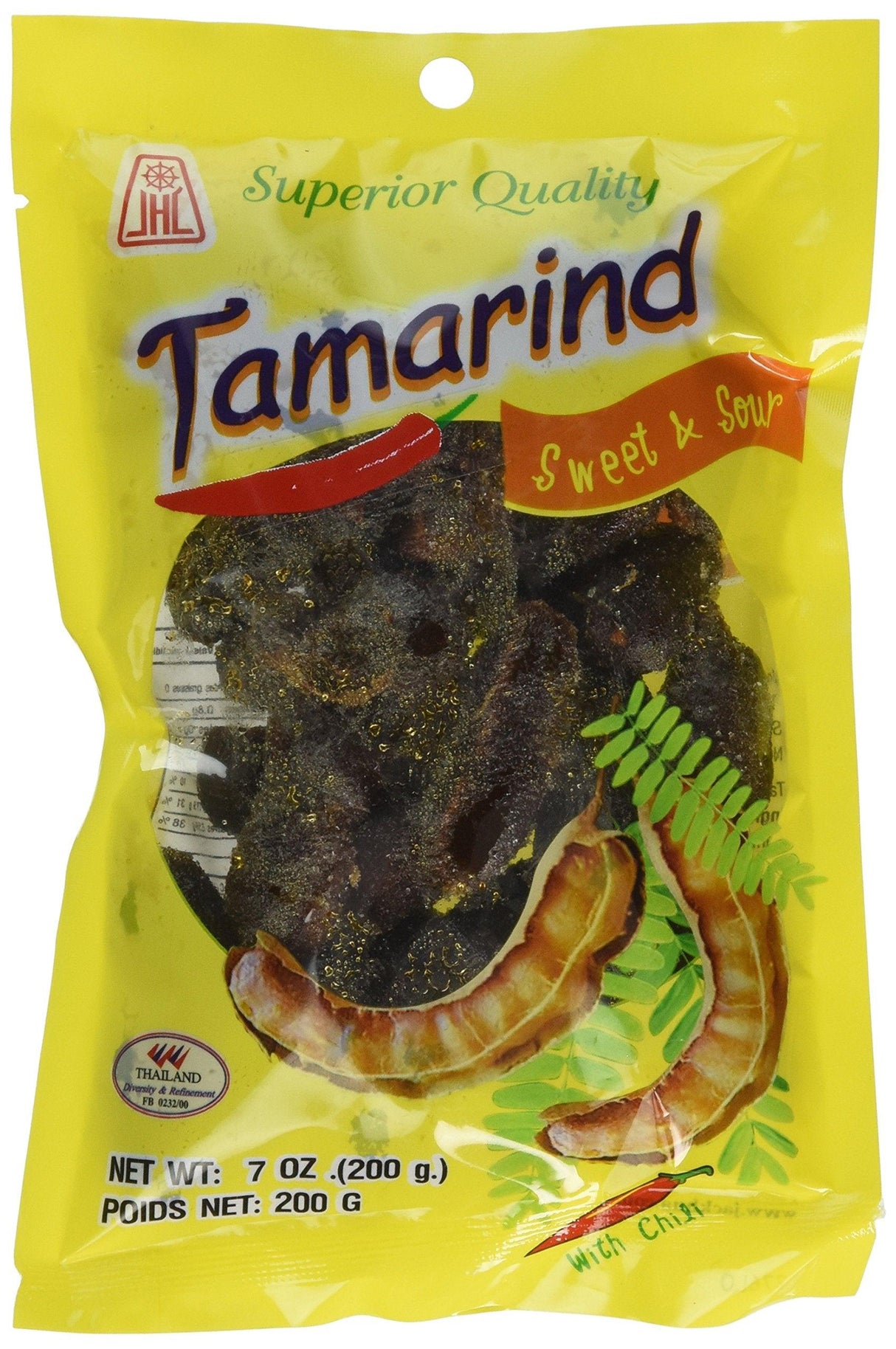 JHC Tamarind Sweet and Sour Candy, 7 Ounce - Mighty Depot