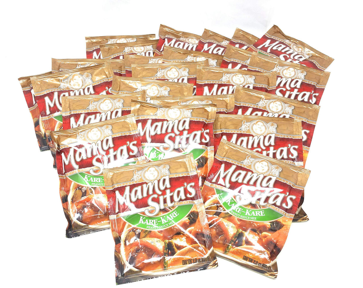 Mama Sita's Spice Mixes, Cooking Sauces, Soup Bases, & Stew Mixes (Kare Kare Peanut Sauce Mix, 24 Pack of 57g) - Mighty Depot