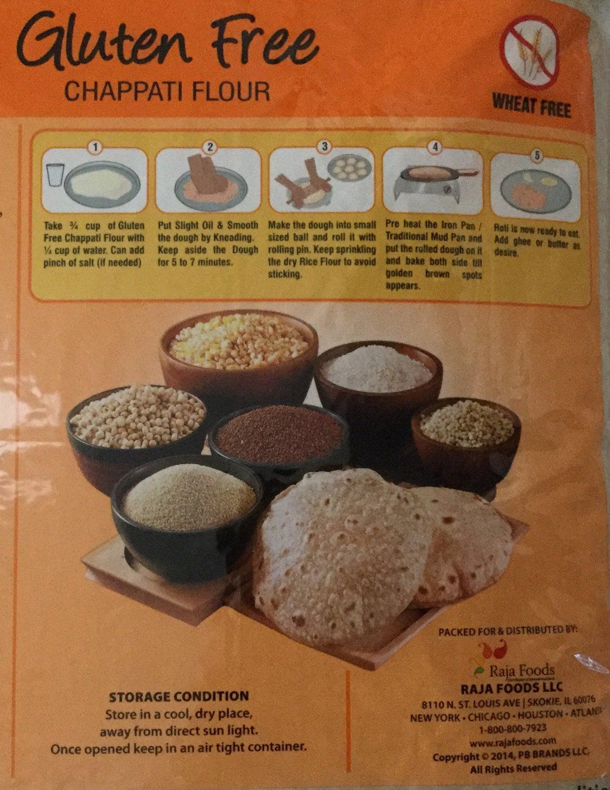 Swad Gluten Free, Wheat Free Multi-Grain Chappati Flour - 4 Lbs., 1.816 Kg - Mighty Depot