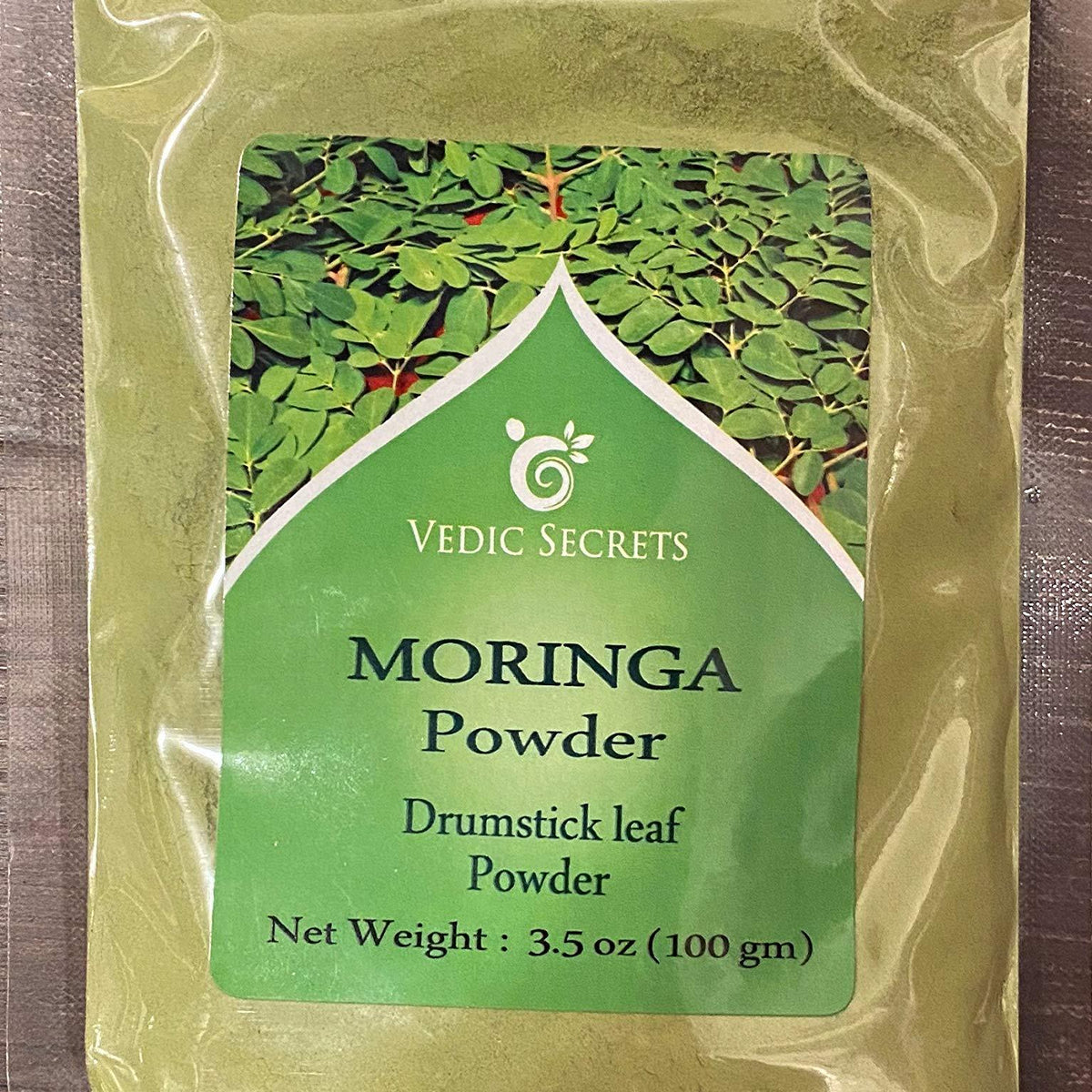 Vedic Secrets Moringa (Drumstick Leaf) Powder - 100 Grams – Mighty Depot