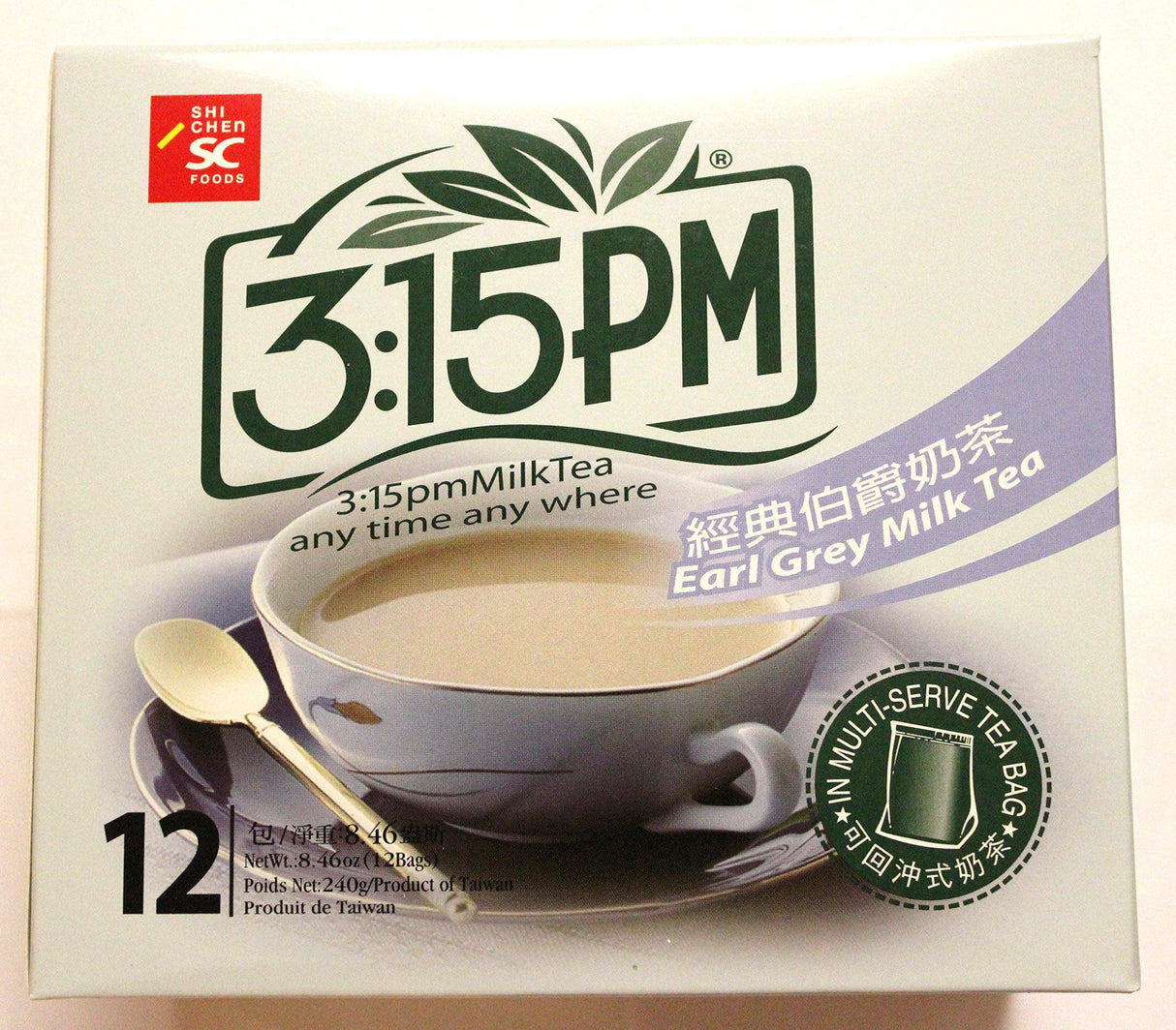 3:15pm Milk Tea - Earl Grey Flavor, 8.46 Oz (Pack of 2) - Mighty Depot