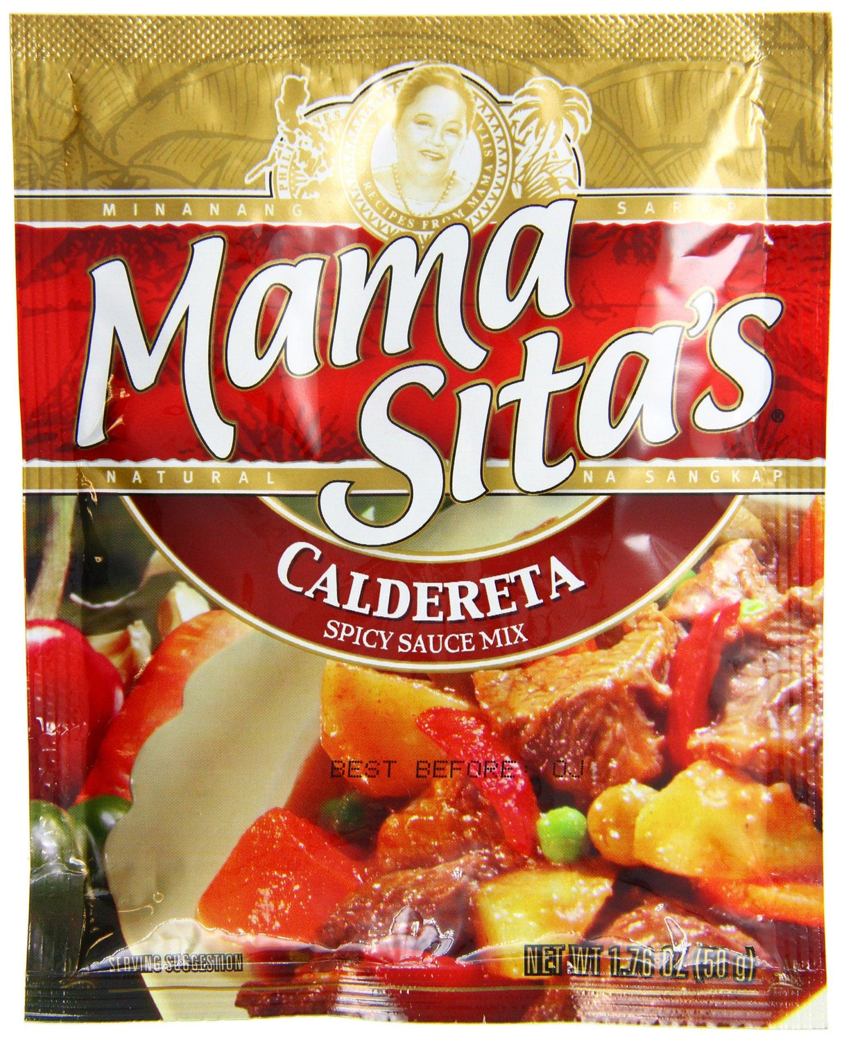 Mama Sita's Caldereta Spicy Sauce Mix, 1.76 Ounce (Pack of 72) - Mighty Depot
