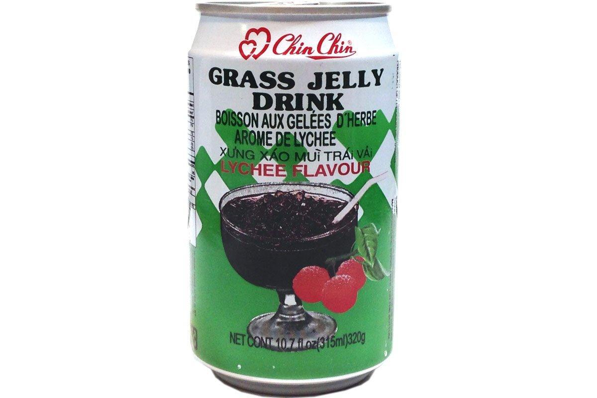 Chin Chin Grass Jelly Drink (Lychee, 4 Cans) - Mighty Depot