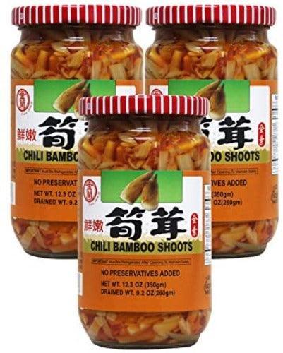Crispy Chili Bamboo Shoot - 12.3oz (3 Packs) - Mighty Depot
