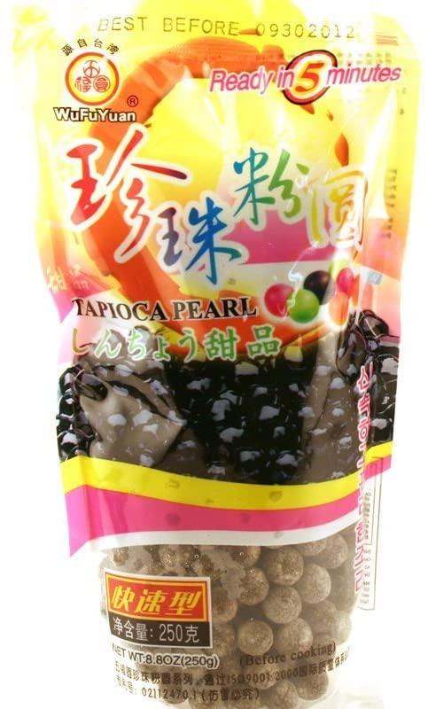 DragonMall Teas WuFuYuan - Tapioca Pearl Black 8.8 Oz / 250 G (Pack of 4) - Mighty Depot
