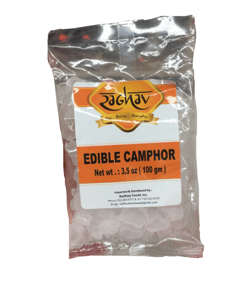 Zaghav Edible Camphor 3.5 oz (100 grams), 1 bag - Mighty Depot