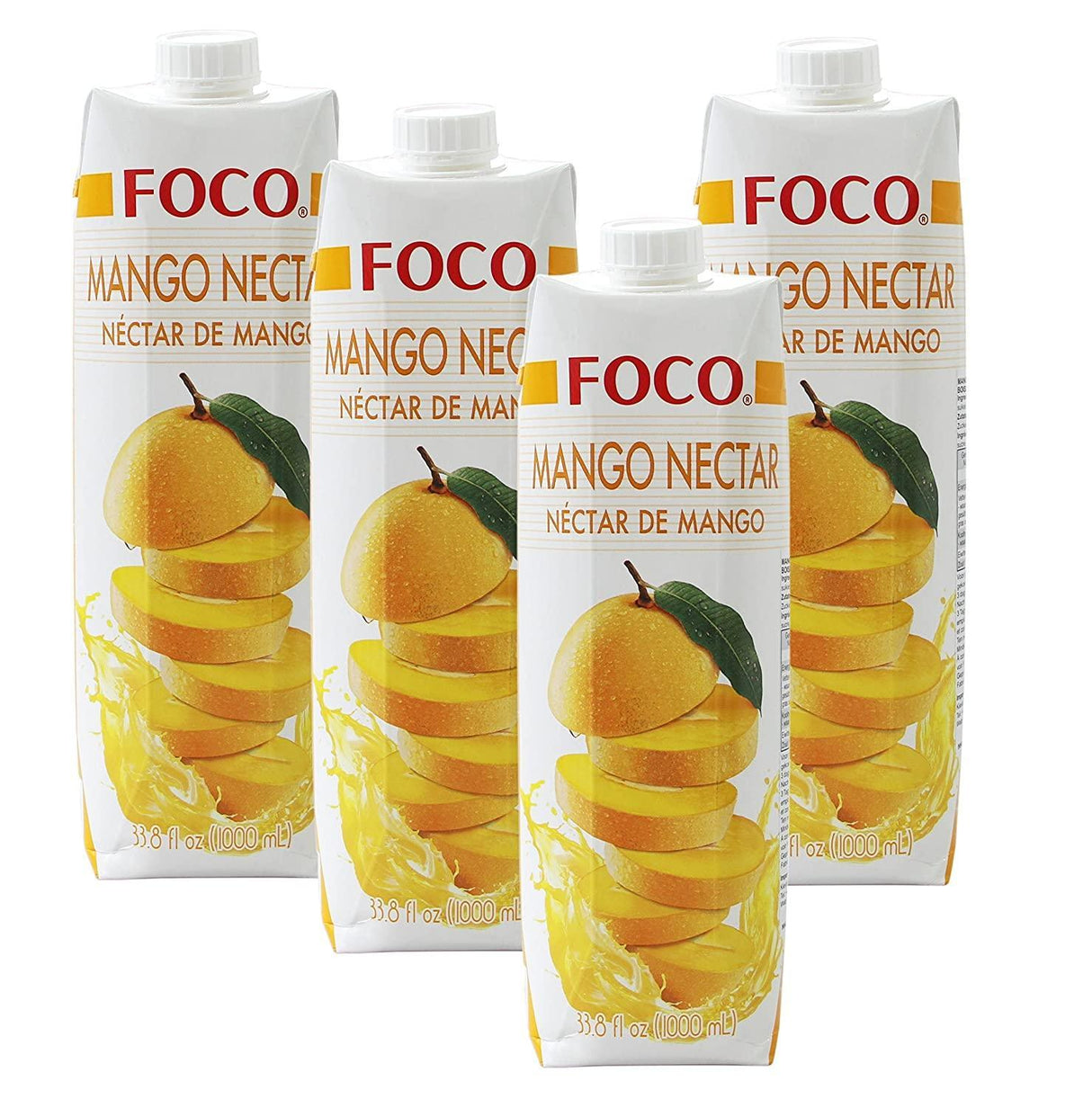 FOCO Mango Nectar 33.8oz Pack of 4 - Mighty Depot