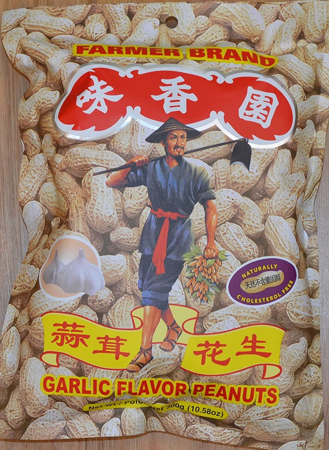 Garlic Flavor Roasted Peanuts 10.58z - Mighty Depot