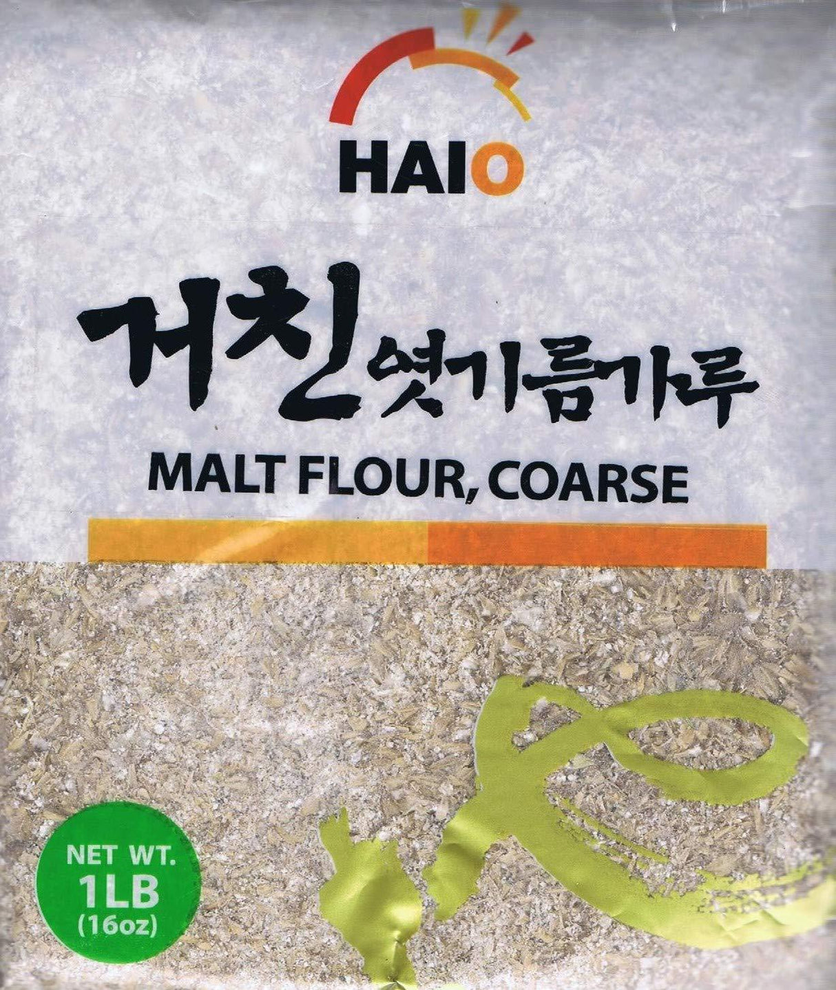 Haio Malt Flour, Coarse 1 lb(16oz) 하이오 거친 엿기름 가루 1파운드 - Mighty Depot
