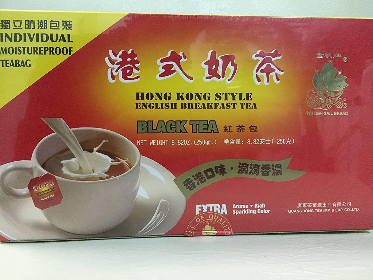Hong Kong Style Black Tea (100 Tea Bags), English Breakfast Tea - Mighty Depot