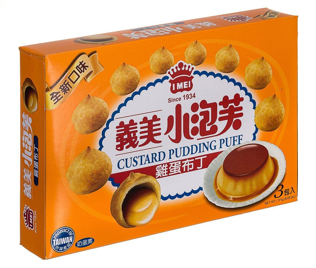 I Mei I Mel Puff Family Pack, Custard Pudding, 6.3 Ounce - Mighty Depot