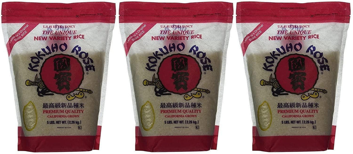 KOKUHO RICE SUSHI MBQAzn, 3 Pack (5 lbs) - Mighty Depot