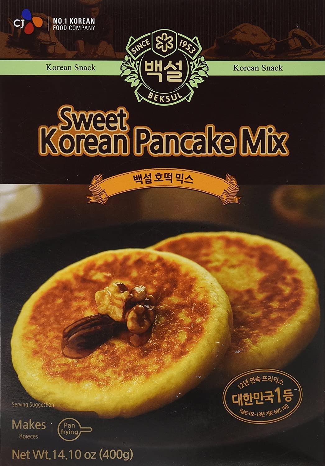Korean Sweet Pancake Mix, Hotteok (14.10 oz) By Beksul (Original, 1 Pack) - Mighty Depot