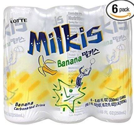 Lotte Milkis Banana Flavor Drink (6 pack) - Mighty Depot