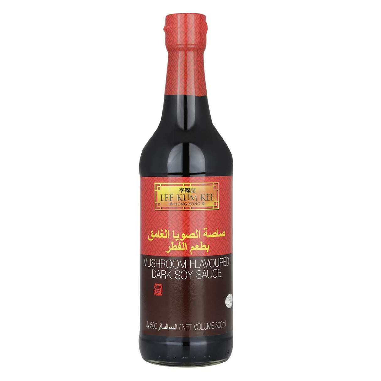 Lee Kum Kee Mushroom Flavored Dark Soy Sauce, 16.9-Ounce Glass Bottles (Pack of 2) - Mighty Depot