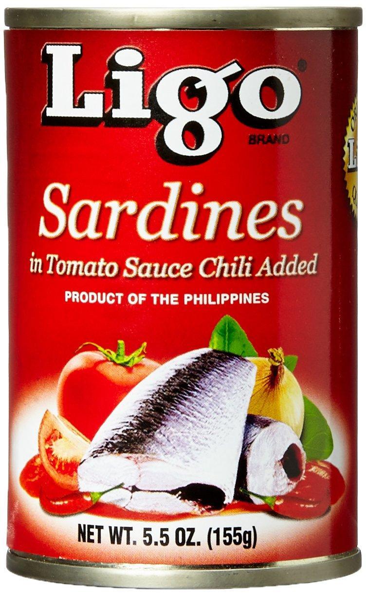 Ligo Sardines in Tomato Sauce with Chili Added, 5.5 Ounce (Pack of 100) - Mighty Depot